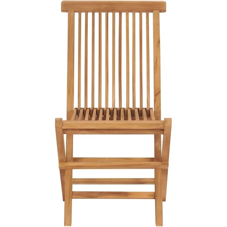 vidaXL Klappbare Gartenstühle 8 Stk. Massivholz Teak 3096592 – Bild 3