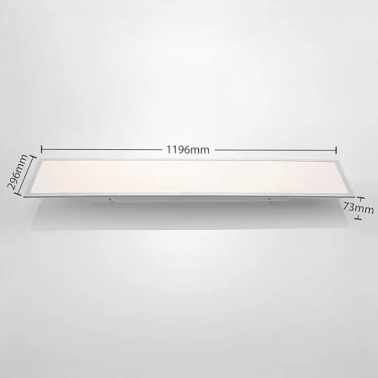 Lindby LED Panel Stenley, LED, Kunststoff Weiß Farbwechsel warmweiß / tageslicht IP20 mit Fernbedienung, LED 36 W gesamt, Farbwechsel warmweiß / tageslicht – Bild 4