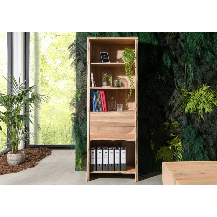 Regal Akazie 71x45x204 natur lackiert PURE ACACIA #111 – Bild 2