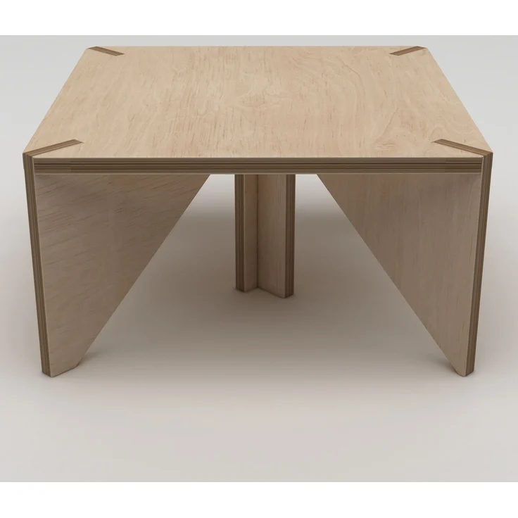 Skye Decor 'Pura' Couchtisch, Naturholz, 75 x 40 x 75 cm – Bild 2