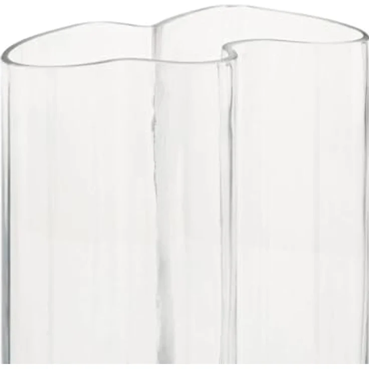 ATMOSPHERA Wellenvase Kade, transparente Glasvase, Höhe 25 cm – Bild 2
