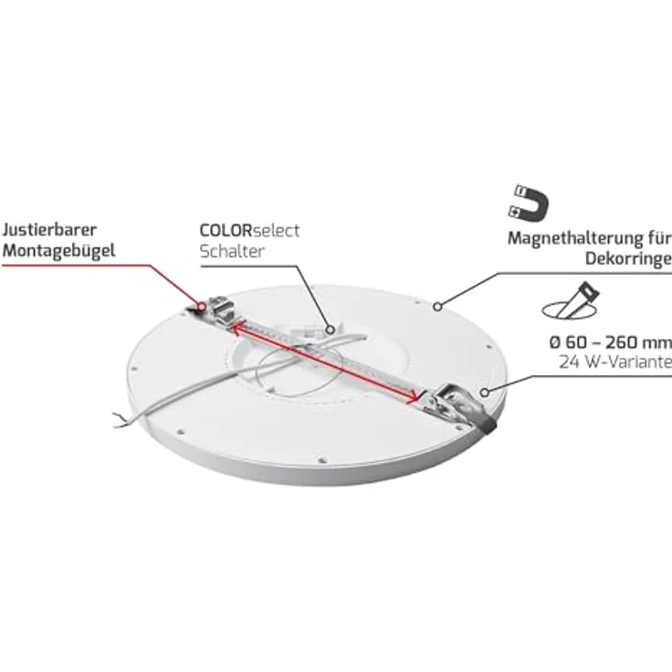 DOTLUX 4447-0FW120 LED-Downlight UNISIZEplus 18W COLORselect – Bild 4