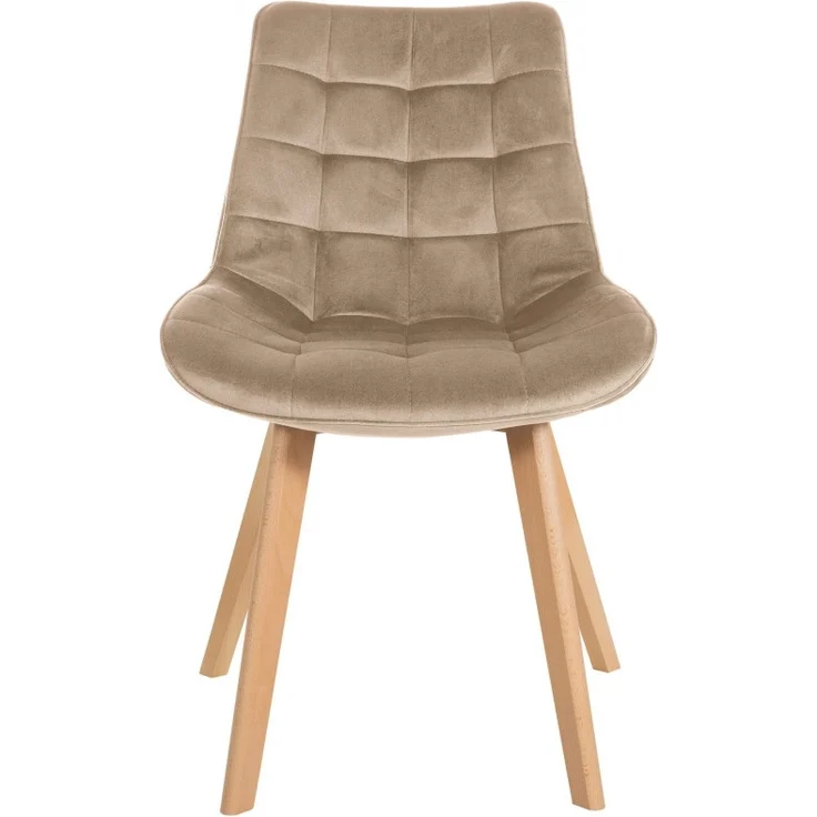 2er Set Stühle Brook Samt (Farbe: braun) – Bild 3