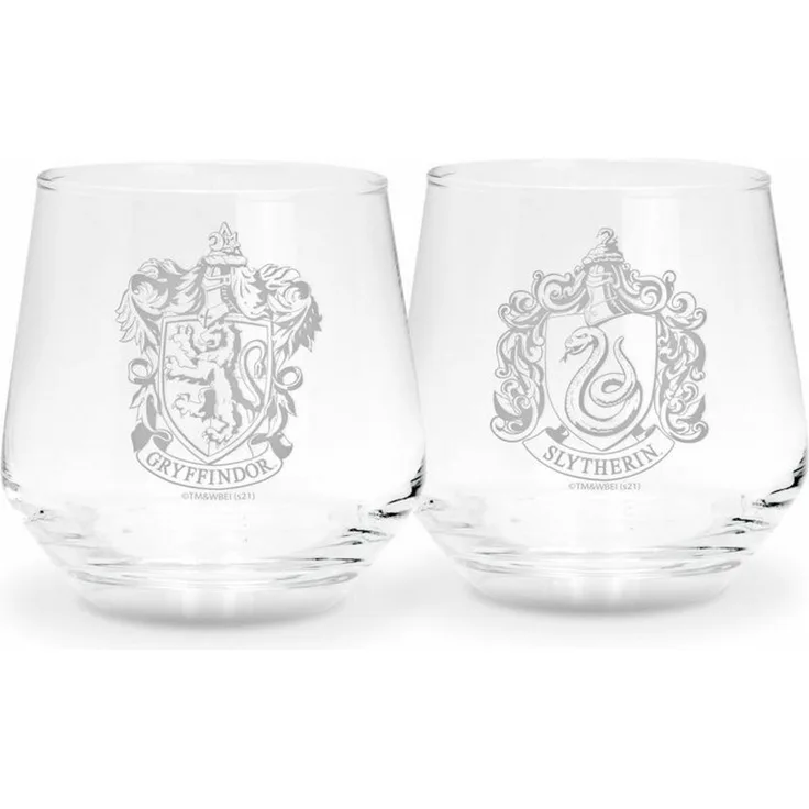 ABYstyle Gläser-Set Harry Potter 2-tlg. Gryffindor & Slytherin, 2-tlg, Glas