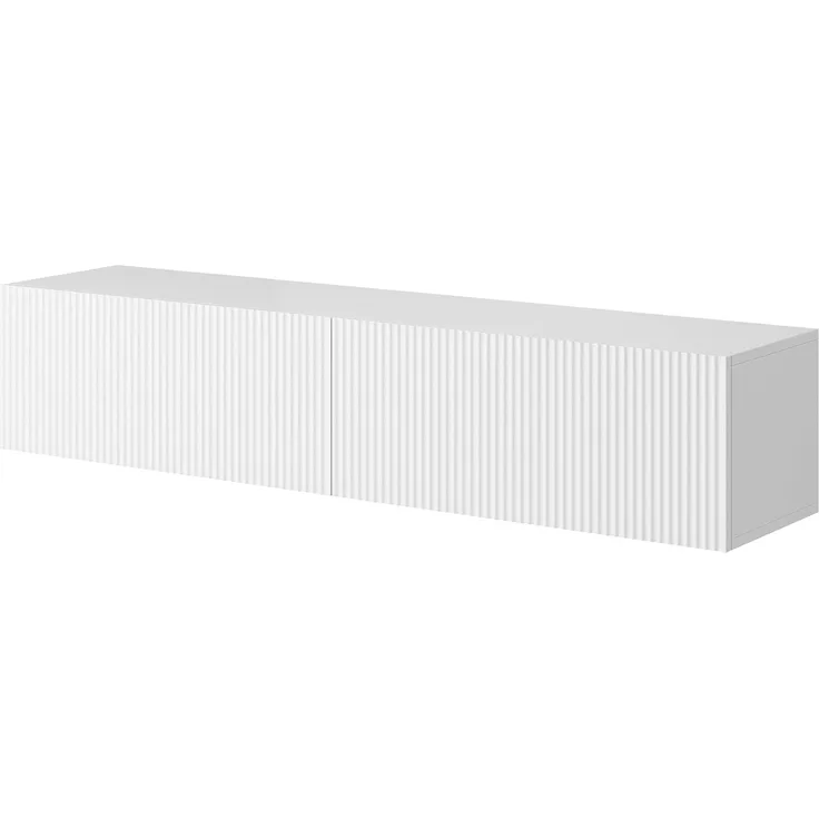 Selsey VELDIO-TV Lowboard 140 cm, Weiß, 140 x 30 x 31,6