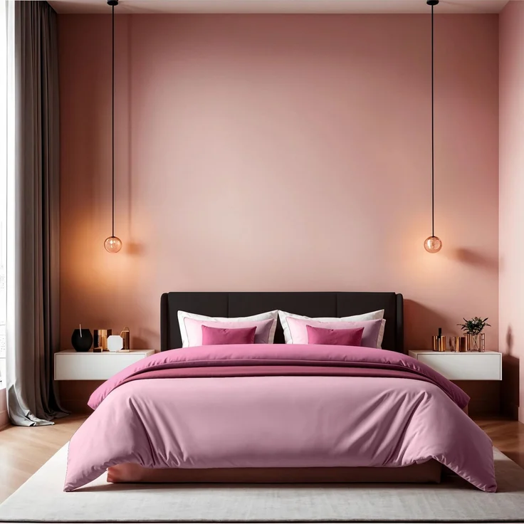 L'essentiel Maison 'Tonne Rosse - 19' Ranforce Doppelbettbezug (FR) (IT) (DE), Altrosa, 200 x 200 cm – Bild 1