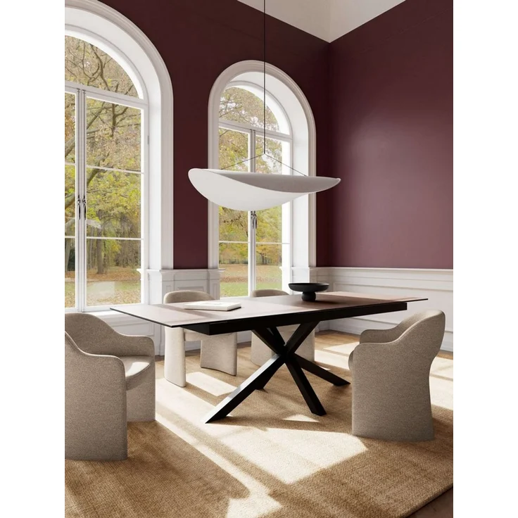 ACTONA GROUP Esstisch Heaven,Tischplatte aus Keramik, ausziehbar - robust & pflegeleicht, Kratzfest, wasserabweisend, Sitzplatz für 4-8 Personen, B: 200/240 cm – Bild 1