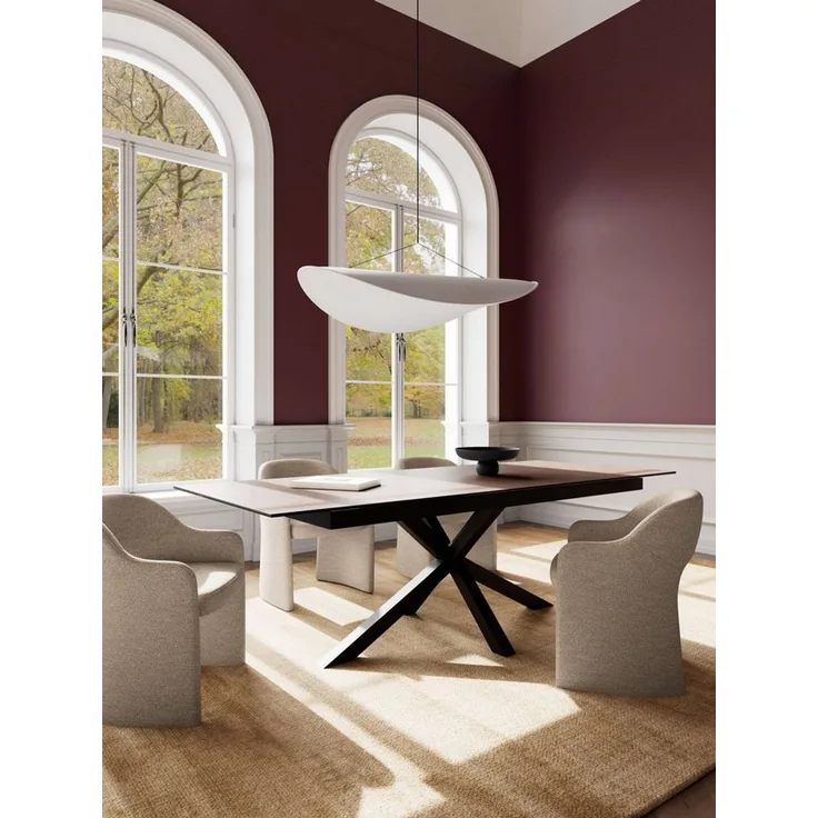 ACTONA GROUP Esstisch Heaven,Tischplatte aus Keramik, ausziehbar - robust & pflegeleicht, Kratzfest, wasserabweisend, Sitzplatz für 4-8 Personen, B: 200/240 cm