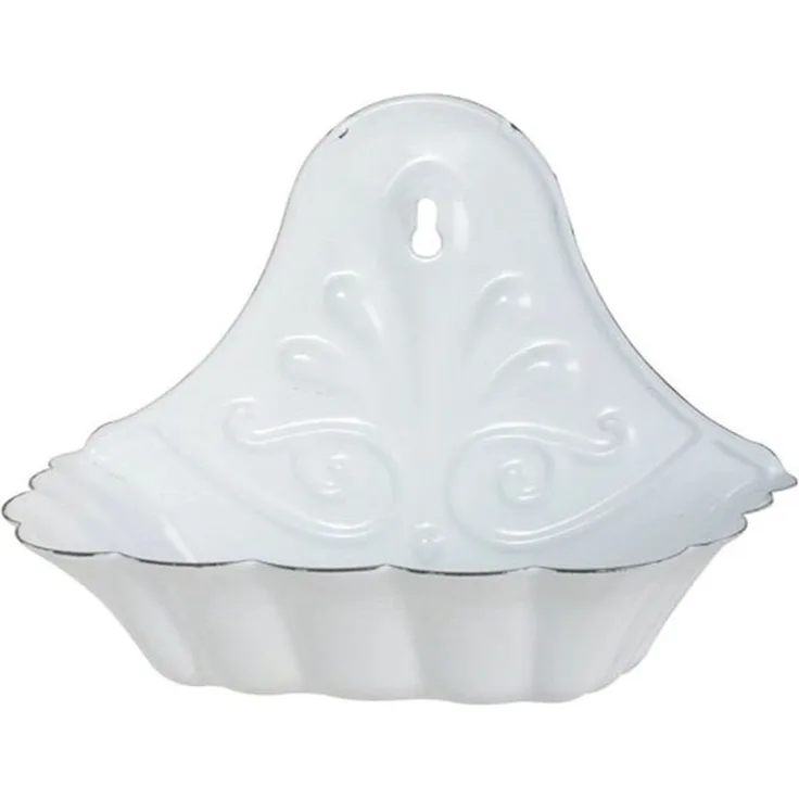 Ib Laursen - Wandseifenschale Seifenschale für die Wand Emaille Weiß 0427-11