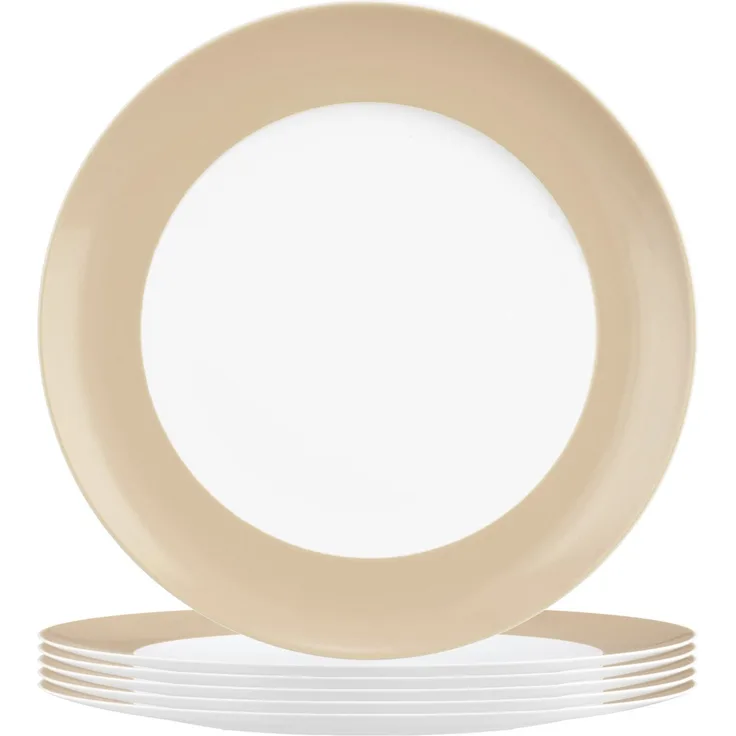 Seltmann Weiden Liberty Pure Colors Frühstücksteller ø 22,5 cm 6er Set - Dusty Beige