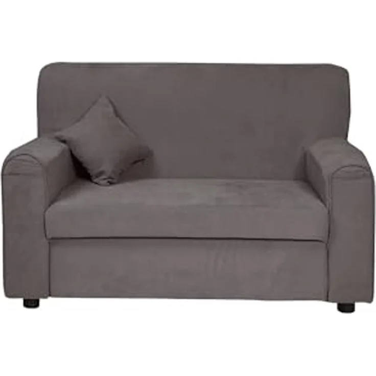 Dmora 2-Sitzer Sofa Baeza 125 x 73 x 85h cm Grau mit Armlehnen – Bild 5