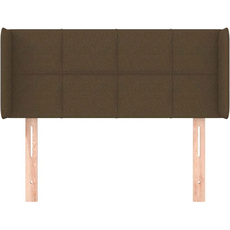 vidaXL Kopfteil mit Ohren Dunkelbraun 83x16x78/88 cm Stoff Braun (Art-Nr 3118745) – Bild 3
