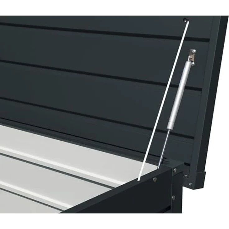 Duramax Kissenbox Metall Garten Gerätebox, 1045 L, wetterfest, gasdruckfeder-unterstützt, pulverbeschichtet – Bild 2