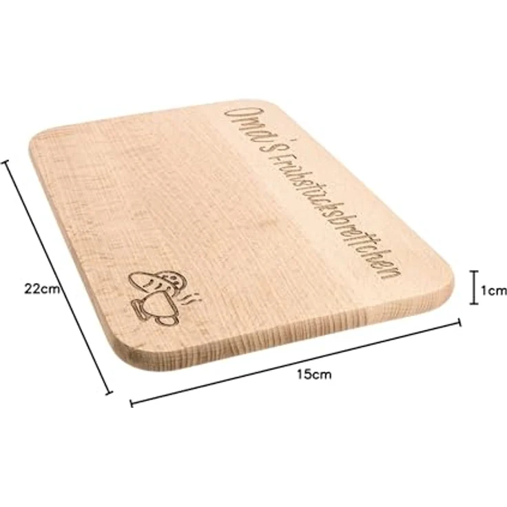 Spruchreif® Frühstücksbrett · Frühstücksbrettchen aus Holz mit Gravur · Geschenk für Großeltern – Bild 6