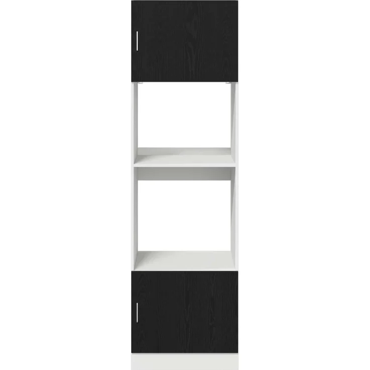 vidaXL Hängeschrank Schwarz Eichen-Optik 60 x 57 x 207 cm 3334018 – Bild 6