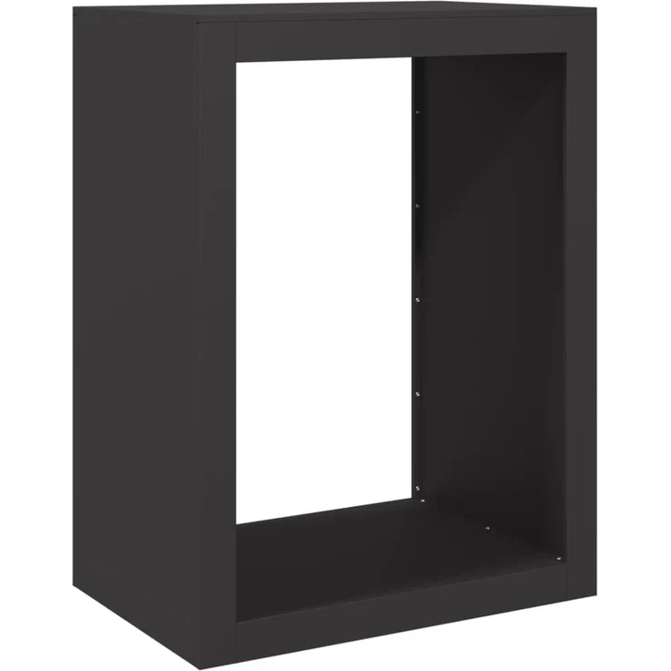 vidaXL Brennholzregal Schwarz 60x40x80 cm Stahl 850996 – Bild 5