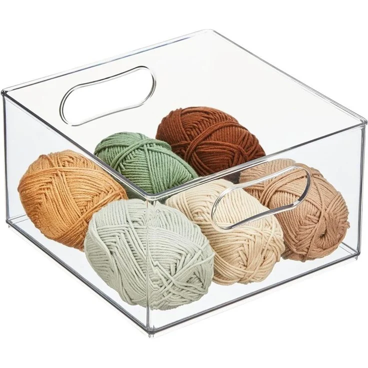mDesign Aufbewahrungsbox Organizer Sortierbox Kunststoffbehälter Transparent – Bild 8