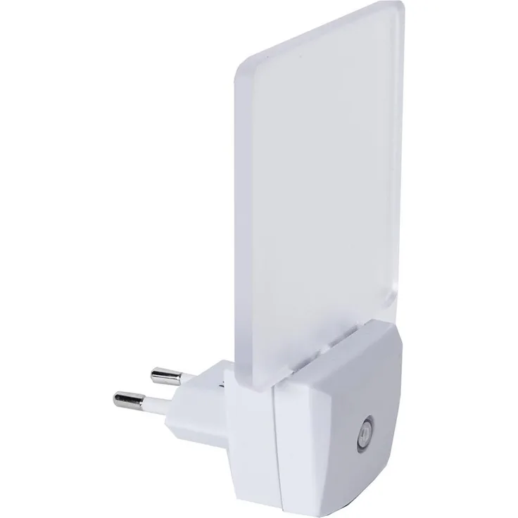 Nachtlicht ,Functional' für die Steckdose, quadratisch, kalt-weißes LED Licht, H 11,4cm, B 7,5cm