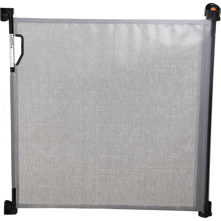 Tür- und Treppenschutzgitter, einziehbar, versetzbar, Öffnungen bis 140 cm, weiß