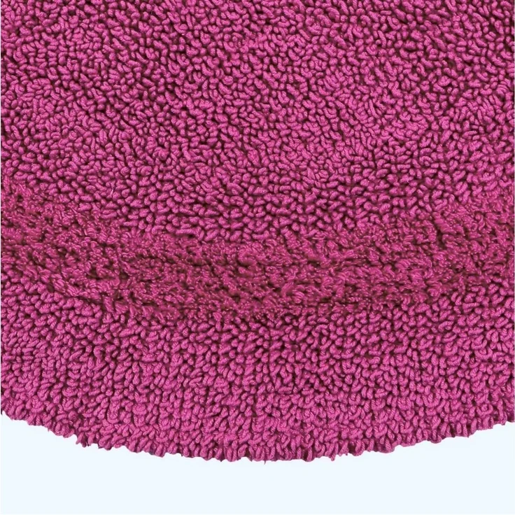 Homescapes Badematte Runde Battematte himbeer 80 cm aus 100% Baumwolle, Höhe 20 mm, rund, Φ 80 cm – Bild 2