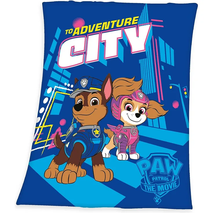 Paw Patrol Microfaser Flauschdecke 130x170 cm