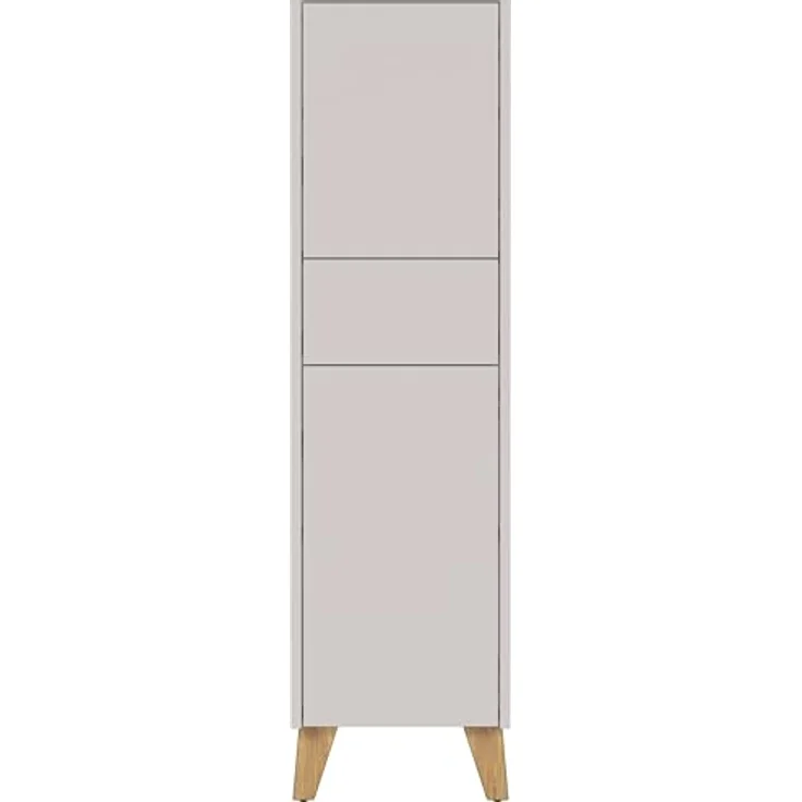 Germania Mediumschrank 2256-572 GW-Arnea, in Kaschmir, Füße aus Massivholz, 33 x 123 x 34 cm (BxHxT) – Bild 4