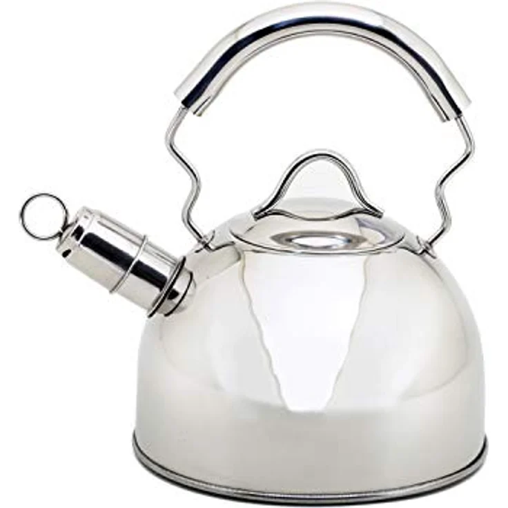 Flötenkessel LÜBECK 1,6 Liter aus Edelstahl mit Kapselboden, induktionsfähig / Karl Krüger / Pfeifkessel / Wasserkessel / Kessel – Bild 2