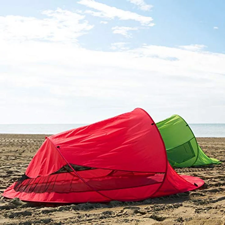 outdoorer Wurfmuschel Zack II pink - große Strandmuschel, Popup Strandzelt mit UV Schutz 60 – Bild 3