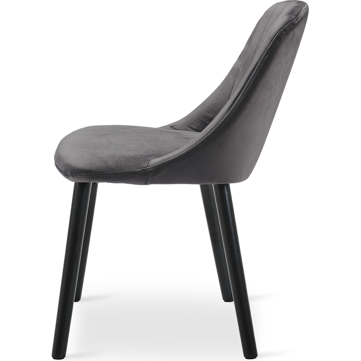 GOEURVANT 993 Esszimmerstühle 2er-Set, Samt - Dunkelgrau – Bild 5