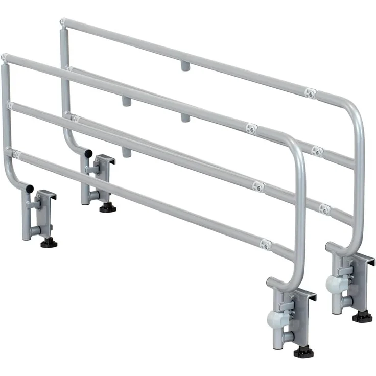 Geriafy - Klappbare Bettgitter für verstellbare Betten, Sehr Robust , Handquetschschutz (2er Set)