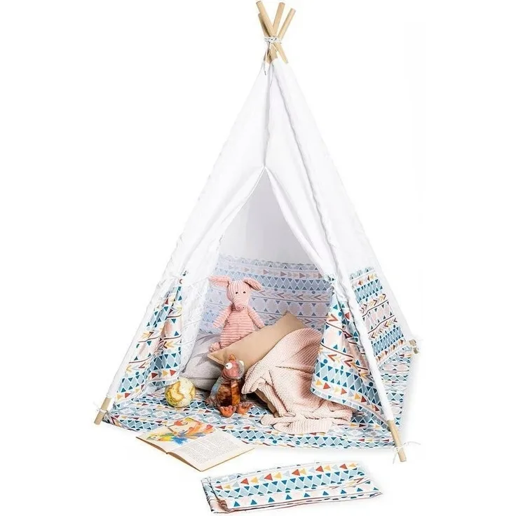 Pinolino Kinderzelt Tipi Naira - Spielzelt mit Bodenmatte und Tragetasche