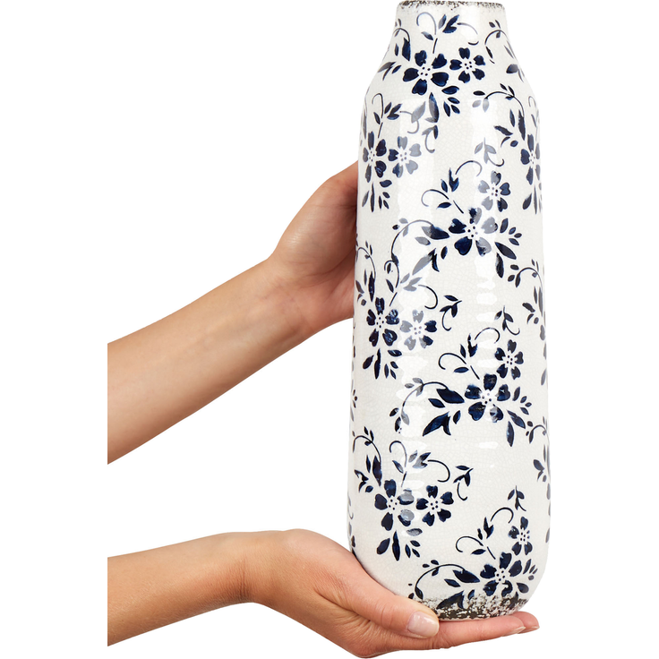 Blumenvase MULAI Steinzeug 35 cm Weiß – Bild 4