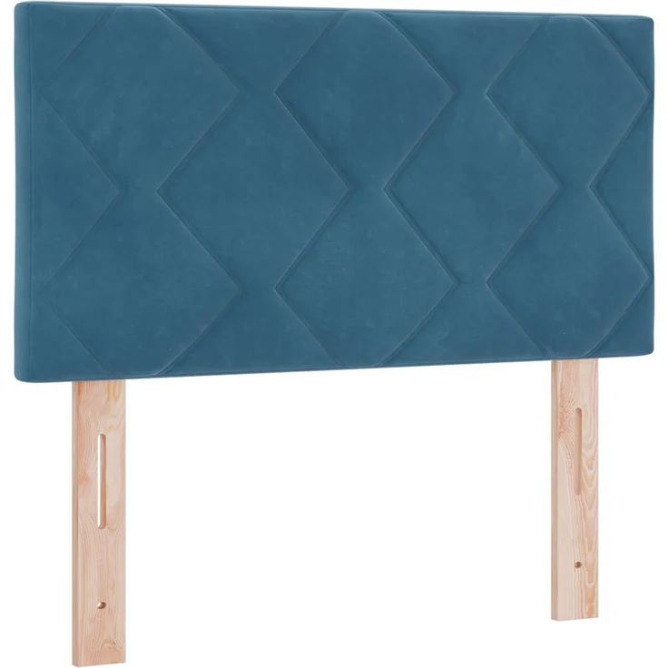 vidaXL Boxspringbett mit Matratze Dunkelblau 80 x 200 cm Samt 3450612 – Bild 4