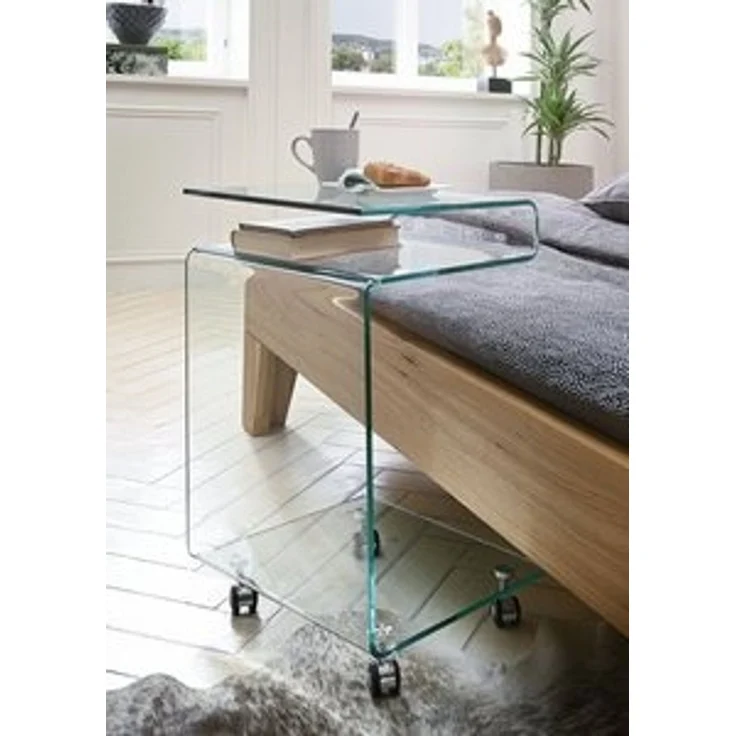 Beistelltisch >Vigo< in Klarglas, Glas - 42x68x37cm (BxHxT) – Bild 5