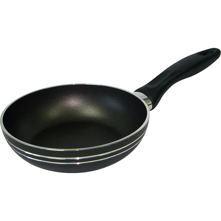 Riess Alu Pfanne Beschichtet 28 cm, hochwertige Antihaft Bratpfanne für fettfreies Kochen, ergonomischer Griff, hitzebeständig bis 220 °C