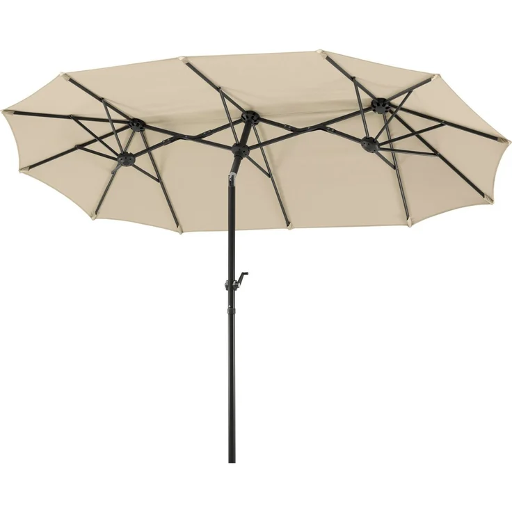 Balkonschirm Salerno rechteckig, ca. 300 x 150 cm natur – Bild 2