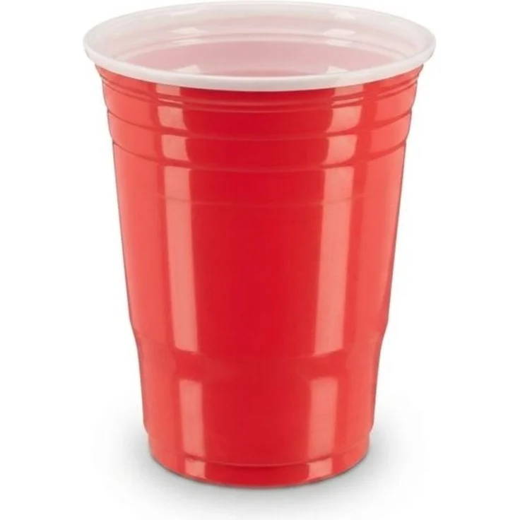 Relaxdays 200x Beer Pong Becher, rot – Bild 7