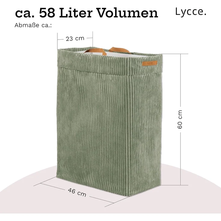 Lycce Wäschekorb Lycce Wäschekorb Cord – faltbar, waschbar & perfekt für Nischen – Bild 3