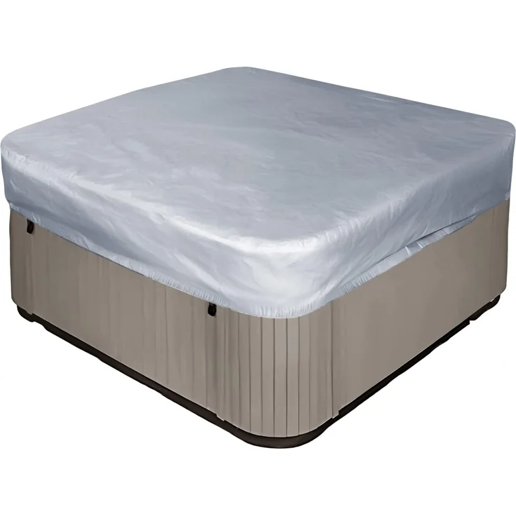 Whirlpool Cover quadratisch 231 × 231 × 30 cm Graue wasserdichte Spa Schutzhülle, UV-fest, Outdoor Hot-Tub Abdeckung – Bild 1