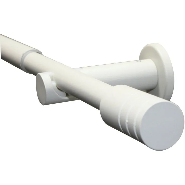 GARDINIA Gardinenstange Set Ø 16/19 mm, Ø 19 mm, 1-läufig, ausziehbar, verschraubt, 1-Lauf