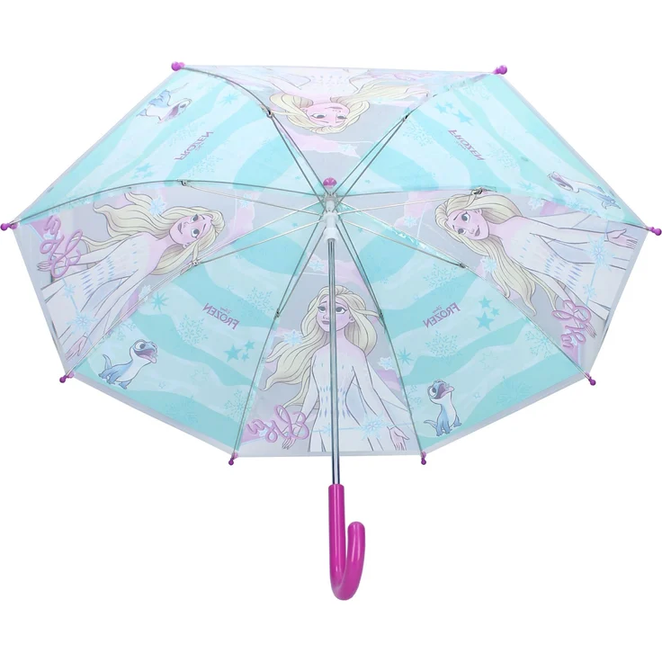 Disney Frozen II Schirm Ø 71 cm – Bunter Regenschirm für Kinder mit Elsa und Anna – Bild 3