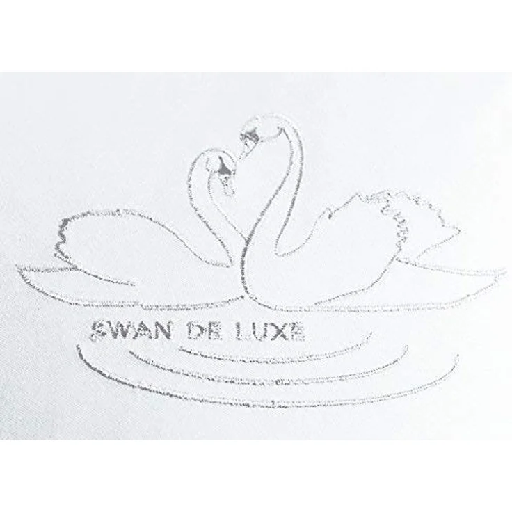 SEI Design Kopfkissen Kissen SWAN DE LUXE 80x80 Alternative zu Daunen, Füllung: 100% Polyester Mikrofaser, Bezug: 100% Baumwolle, Seitenschläfer, Rückenschläfer, Bauchschläfer, Schlafkissen, Mikrofaserfüllung Baumwollbezug 2x Reißverschluss – Bild 5
