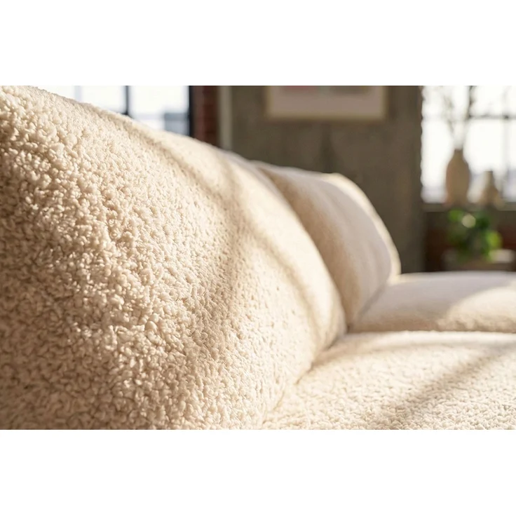 KAWOLA Big Sofa PADANA Stoff creme 86 x 166 x 410 cm – Bild 8