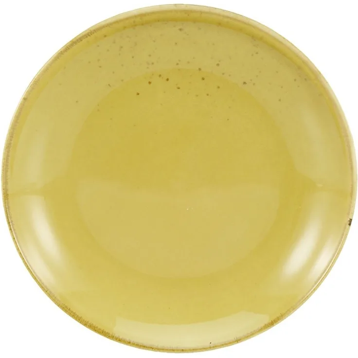 CreaTable 21978 Nature Collection Dessertteller Ø 21 cm, curry, 6-teilig (1 Set)