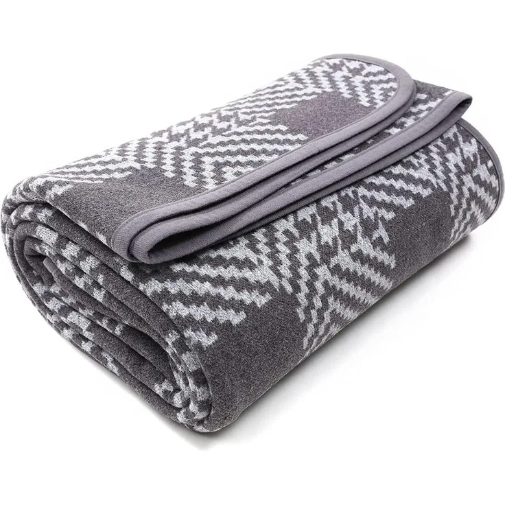 Merino Wolldecke Warme Wohndecke Sofadecke Blanket