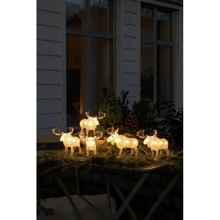 Konstsmide LED Acryl Elche 5er-Set für Außen – Bild 2