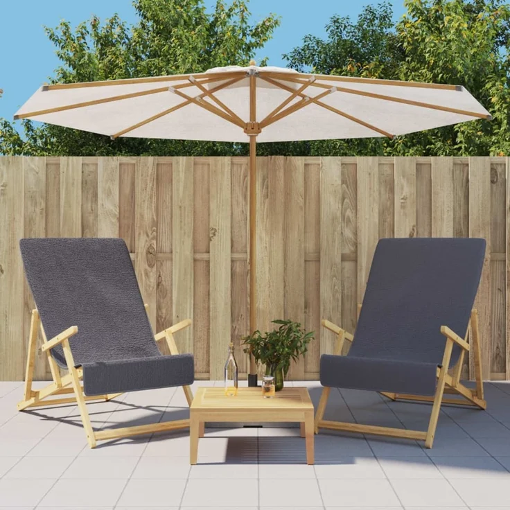 vidaXL Strandtücher 2 Stk. Anthrazit 60x135 cm Stoff 400 GSM 362673 – Bild 1