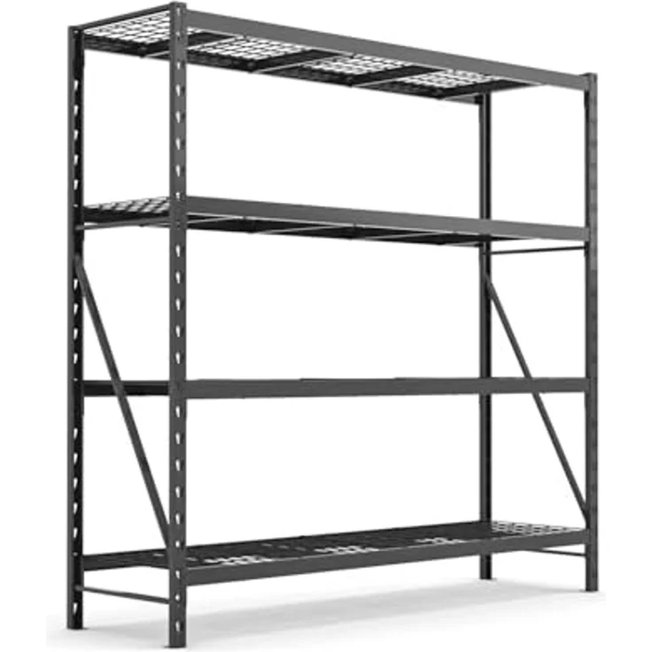 Sanotechnik Industrie Schwerlastregal, Metall, schwarz, 180x53x183 cm – Bild 1