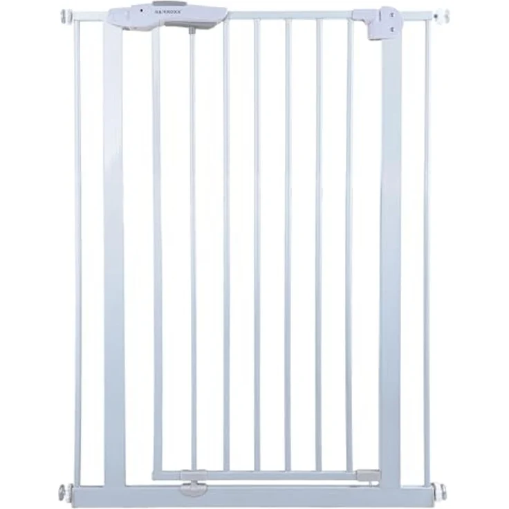 Absperrgitter Treppenschutzgitter weiß für 75-85cm Durchgang 110cm Hoch – Bild 1