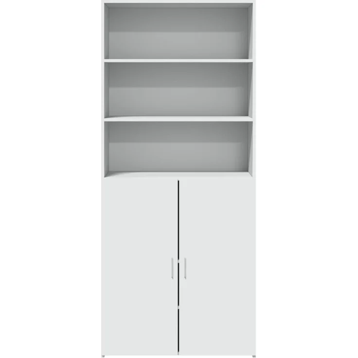 vidaXL Highboard Weiß 80x42,5x185 cm Holzwerkstoff 3281378 – Bild 3